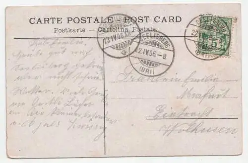 Seelisberg. Blick nach Brunnen. jahr 1906