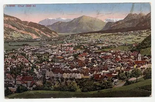 Chur (590 m). jahr 1915