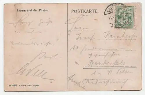 Luzern und der Pilatus. jahr 1906
