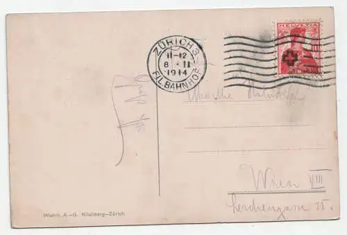 Zürich. Limmatquai. jahr 1914