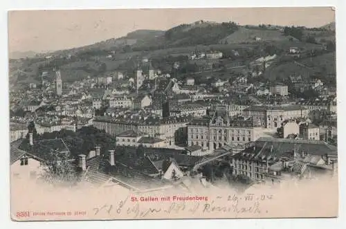 St. Gallen mit Freudenberg. jahr 1904