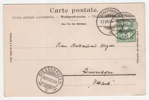 Schaffhausen. jahr 1905