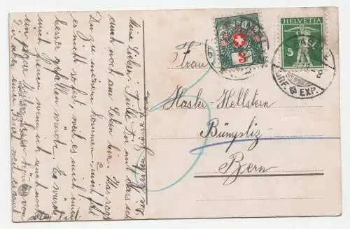 Basel - Deutschrittergarten und Münster. jahr 1918