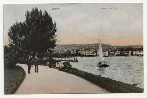Zürich. Partie am See. jahr 1906