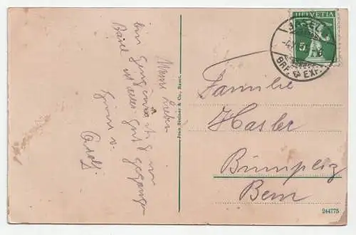 Basel - Die 3 Rheinbrücken. jahr 1915