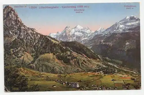 Lötschbergbahn - Kandersteg (1169 m). jahr 1917