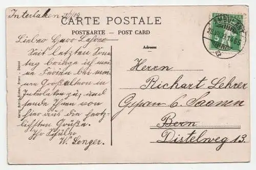 Höheweg Interlaken. jahr 1909