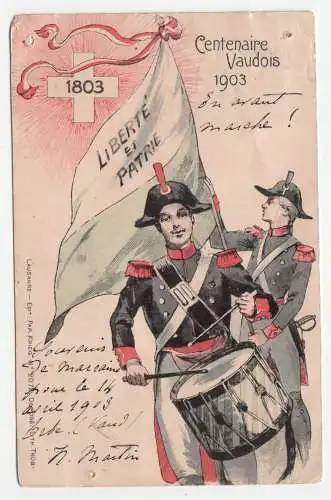 Centenaire Vaudois 1903.