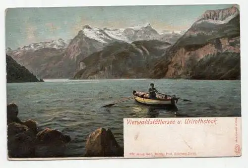 Vierwaldstättersee u. Urirothstock. // Alte Ansichtskarte