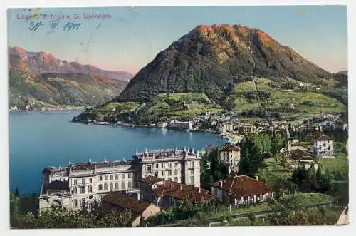 Lugano e Monte S. Salvatore. jahr 1911