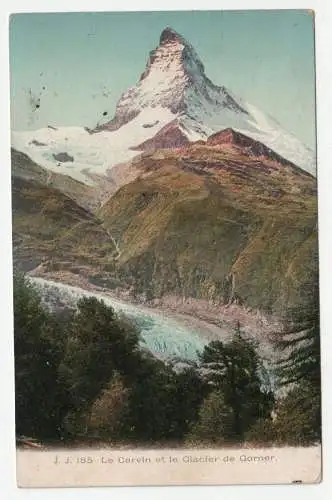 Le Cervin et le Glacier de Gorner. jahr 1907