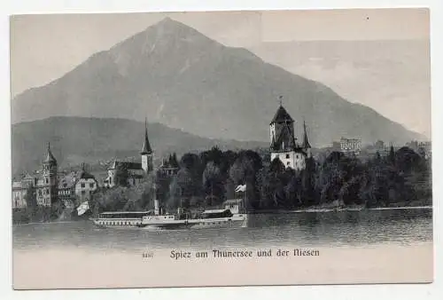 Spiez am Thunersee und der Niesen.
