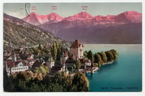 Thunersee - Oberhofen. jahr 1911