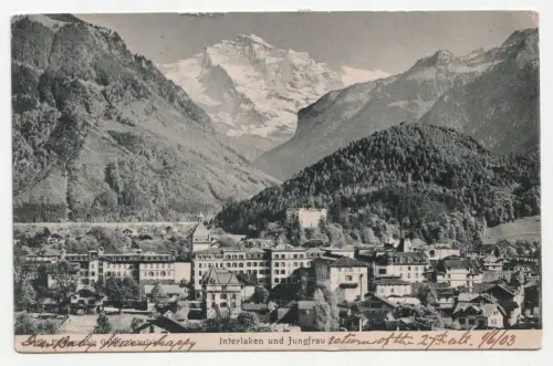 Interlaken und Jungfrau. jahr 1903