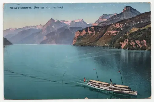 Vierwaldstättersee. Urnersee mit Urirotstock. jahr 1926