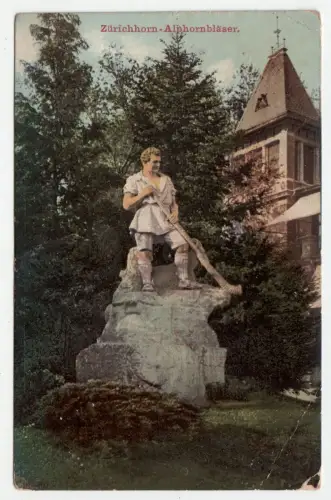 Zürichhorn Alphornbläser. jahr 1909