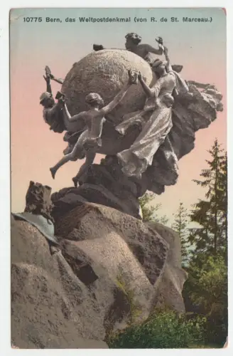 Bern, das Weltpostdenkmal (von R. de St. Marceau.)