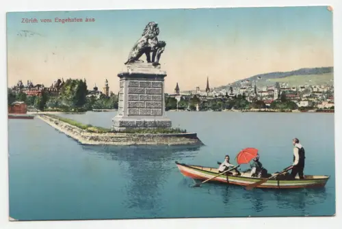 Zürich vom Engehafen aus. jahr 1914
