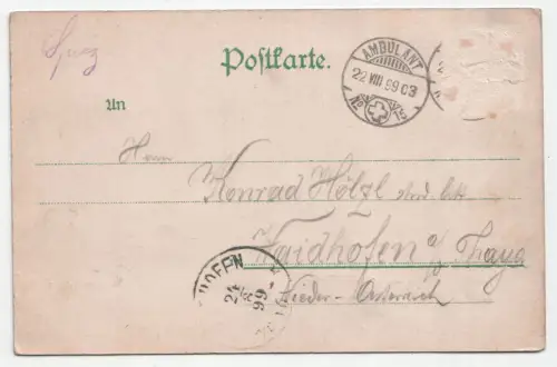 Gruss aus Spiez am Thunersee. jahr 1899