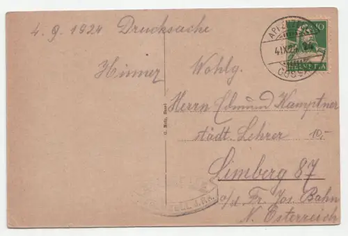 Seealpsee. jahr 1924