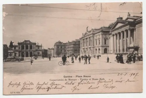 Geneve - Place Neuve. jahr 1907
