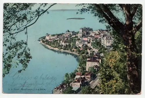 Montreux - La Baie. jahr 1908