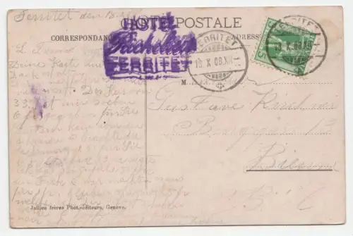 Montreux - La Baie. jahr 1908