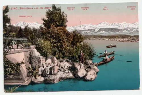 Zürichhorn und die Alpen