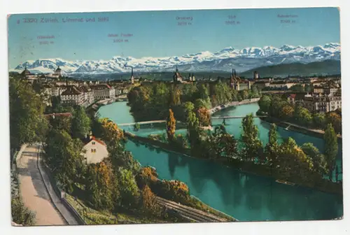 Zürich. Limmat und Sihl