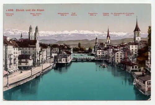 Zürich und die Alpen. jahr 1910