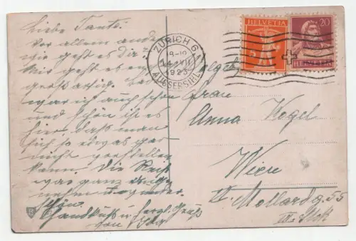 Zürich und die Alpen