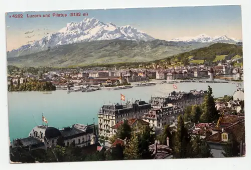 Luzern und Pilatus (2132 m). jahr 1913