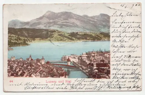 Luzern und Rigi. jahr 1900