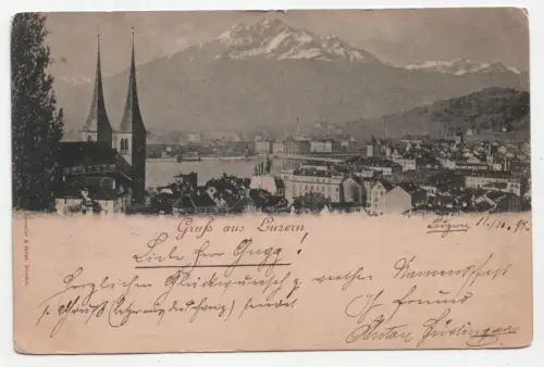 Gruss aus Luzern. jahr 1897