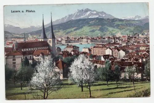 Luzern u. Pilatus. jahr 1908