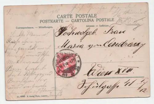 Luzern u. Pilatus. jahr 1908