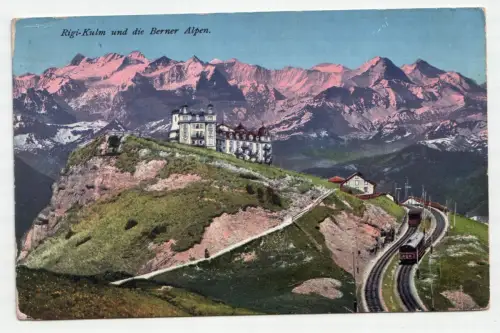 Rigi-Kulm und die Berner Alpen. jahr 1919