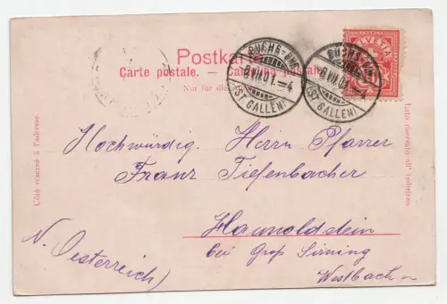 Ragaz. Ruine Freudenberg. jahr 1901
