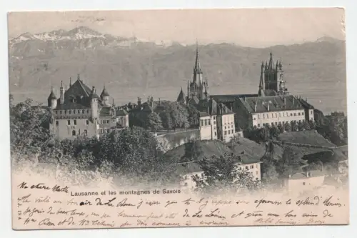 Lausanne et les montagnes de Savoie. jahr 1901