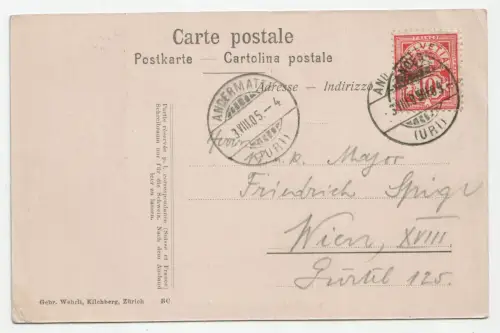 Andermatt gegen die Furka. jahr 1905