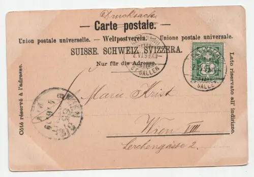 Souvenir de Vevey. Debarcadere und Promenade. jahr 1899