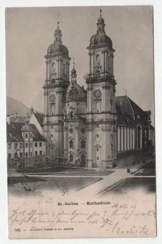 St -Gallen. - Kathedrale. jahr 1902