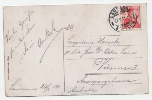 Chillon et la Dent du Midi. jahr 1911