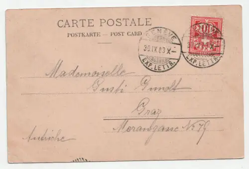 Geneve. Rade et Quai des Paquis. jahr 1903