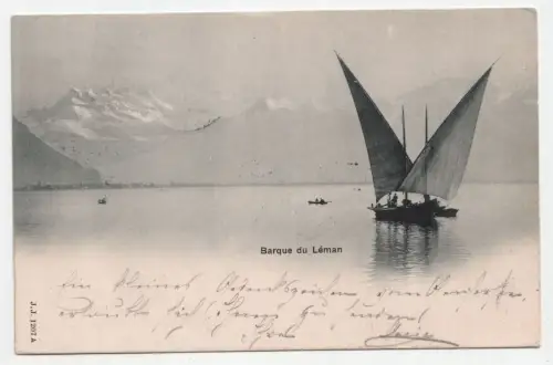 Barque du Leman. jahr 1901