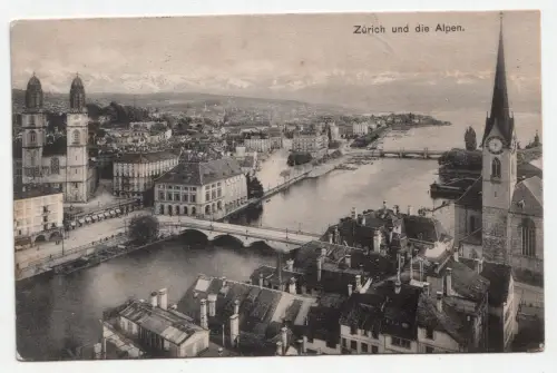 Zürich und die Alpen. jahr 1912