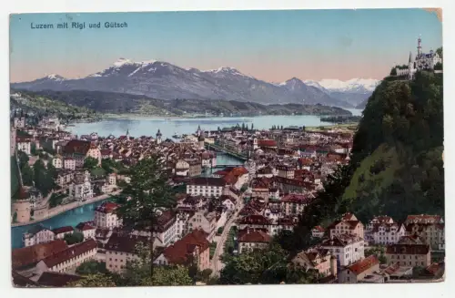 Luzern mit Rigi und Gütsch