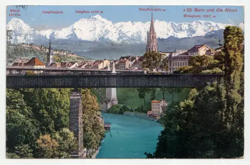 Bern und die Alpen. jahr 1913