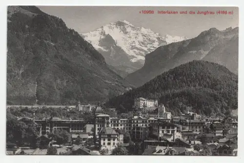 Interlaken und die Jungfrau (4166 m). jahr 1912