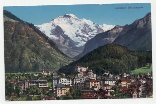 Interlaken. Die Jungfrau. jahr 1923